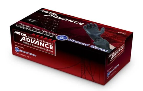 Purple Nitrile Nitrile Exam Glove, Medium, Qty 10 Boxes of 100 Gloves